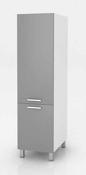 Vysoká kuchyňská skříňka Natanya SL60 šedý lesk