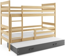 Patrová postel s přistýlkou Norbert borovice/bílá