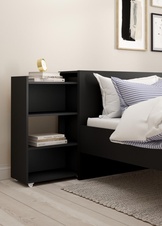 Čelo postele Simplicity 134 šíře 160 cm černé MAT