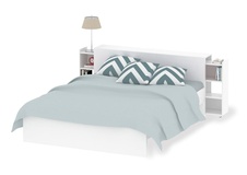 Čelo postele Simplicity 143 šíře 140 cm bílý lesk