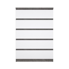 Komoda Simplicity 231 beton/bílý lesk