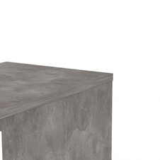 Noční stolek Simplicity 230 beton/bílý lesk