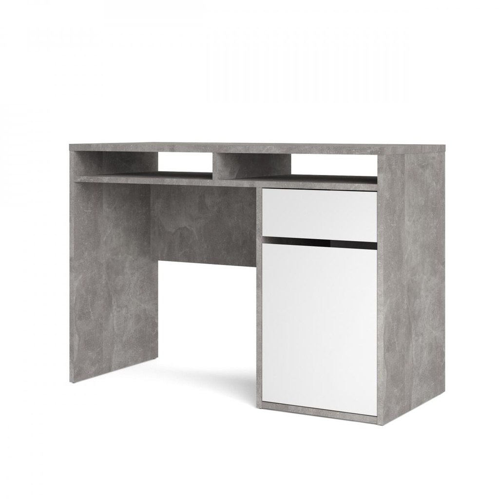 Psací stůl Felix 488 beton/bílý lesk