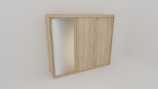 Nábytek Mikulík Vranovice Zrcadlo na skříň Merkur XXL - na prostřední dveře