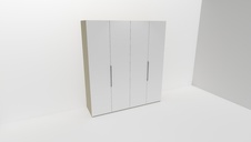 Nábytek Mikulík Vranovice Příplatek na 1 dveře na skř.GRANDE 200cm - Bílá lesk 8685 - LTD: Bílá lesk 8685