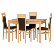 Stůl FAMILY rs  buk 120x80cm +40 cm  rozklad, lamino 18mm, hrana ABS, nohy masiv 4,5x