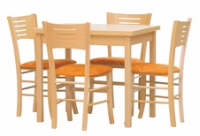 Stůl BINGO - bílá 90x68 cm, rozklad +68cm, deska 2x18mm, hrana ABS