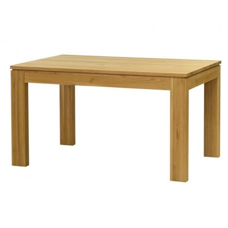 Stůl DM 016 CLASSIC dub masiv 140x90cm deska 25mm noha 12x6cm lak dub přírodní