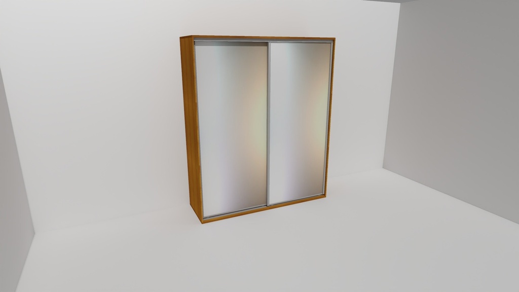 Nábytek Mikulík Vranovice Skříň FLEXI 2 š.200cm v.240cm: 2x zrcadlo - olše