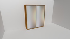 Nábytek Mikulík Vranovice Skříň FLEXI 2 š.220cm v.240cm : 2x zrcadlo - olše