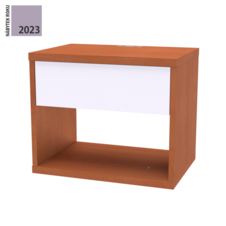 Nábytek Mikulík Vranovice Chytrý noční stolek SMART s USB nabíječkou, NÁBYTEK ROKU 2023 - SLEVA -10% - olše